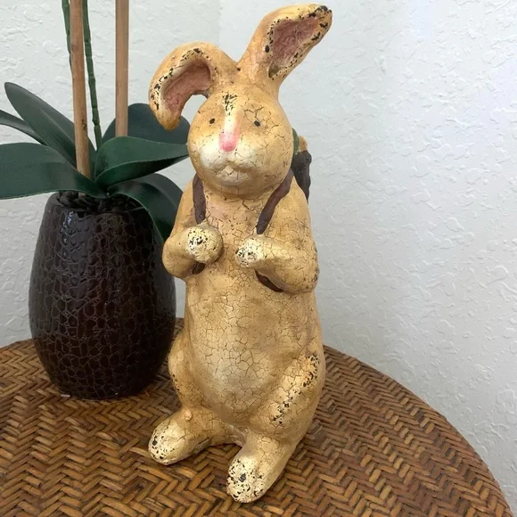 Vintage Charming Bunny Rabbit w Egg Backpack - Picture 2 of 11